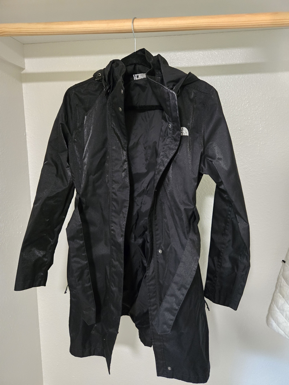 The North Face Black Waterproof Trench Coat